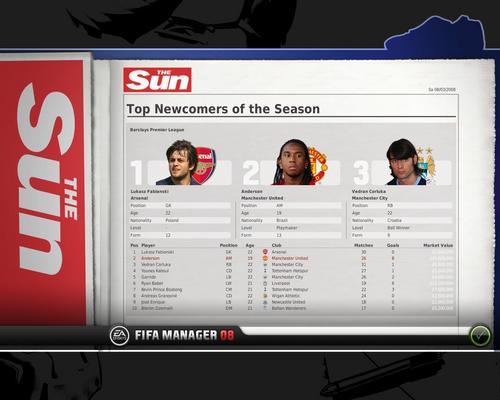 FIFA Manager 08 Screenshot